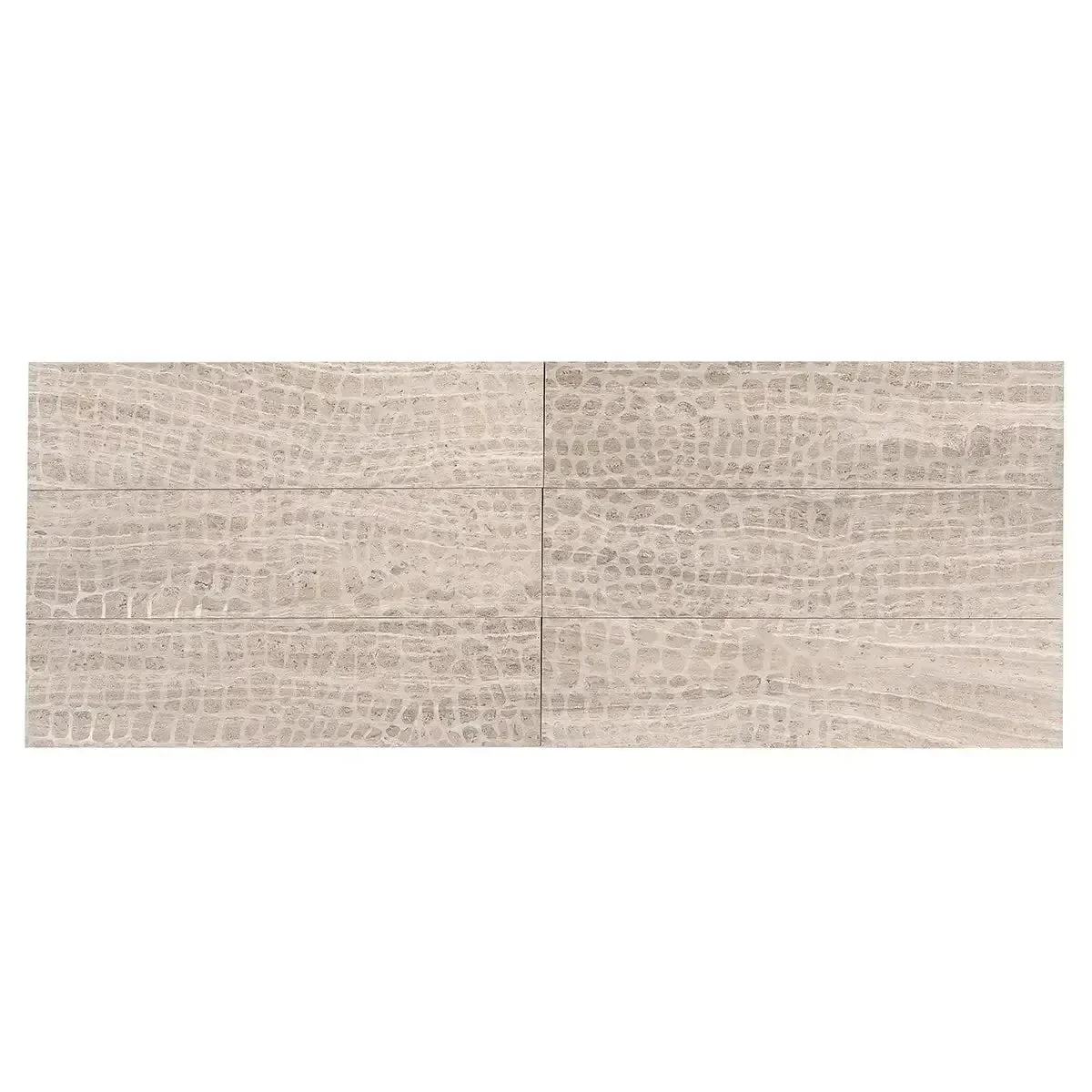 Wooden Beige Gator Etched Subway Marble Tile - Image 8
