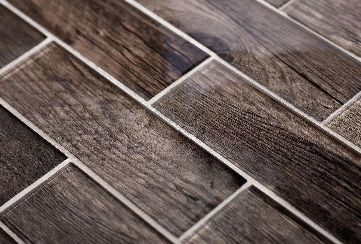 Wooden Glass Subway Mosaic Tile - Image 6